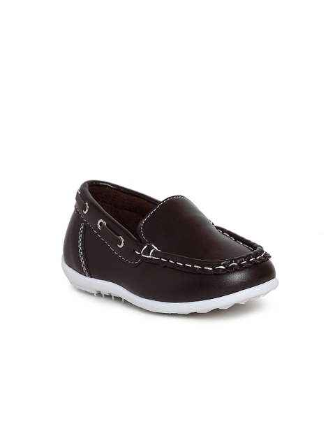 

Kittens Boys Brown Solid Loafers