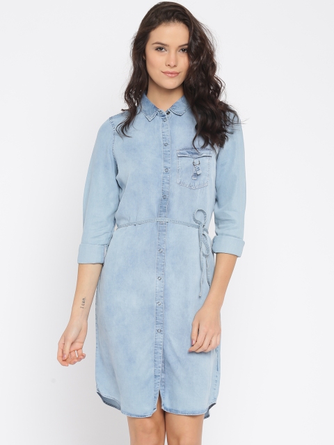 

Vero Moda Women Blue Shirt Dress