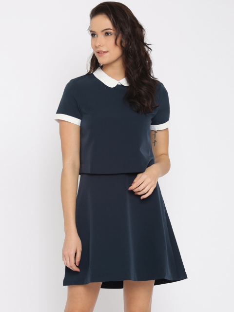 

Vero Moda Women Navy Fit & Flare Dress, Navy blue