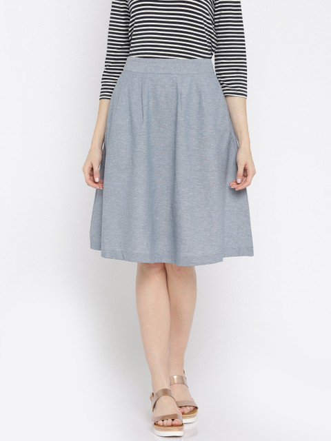 

Vero Moda Blue A-Line Skirt