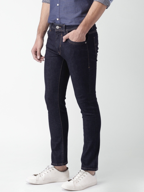 

Mast & Harbour Men Blue Skinny Fit Mid-Rise Clean Look Jeans