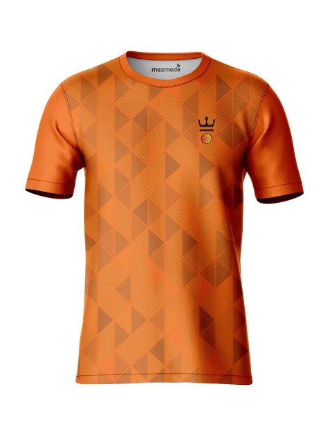 

mezmoda Boys Orange Printed Sublimation T-shirt