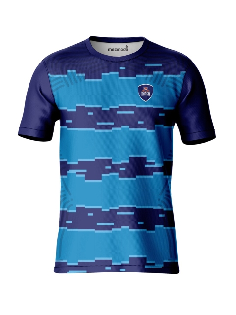 

mezmoda Boys Blue Printed Sublimation T-shirt
