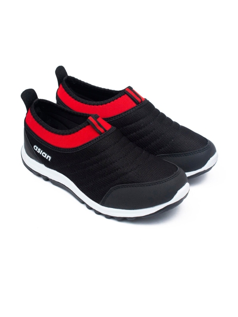 

ASIAN Men Black Prime-02 Mesh Running Shoes
