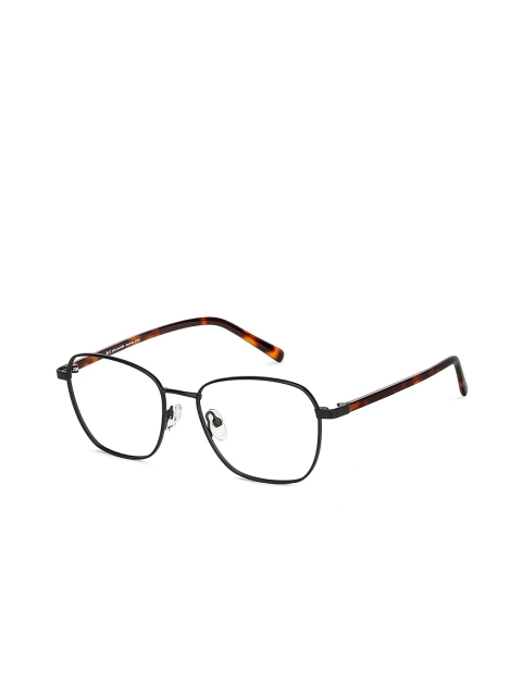 

John Jacobs Transparent & Black Full Rim Square Frames 138329