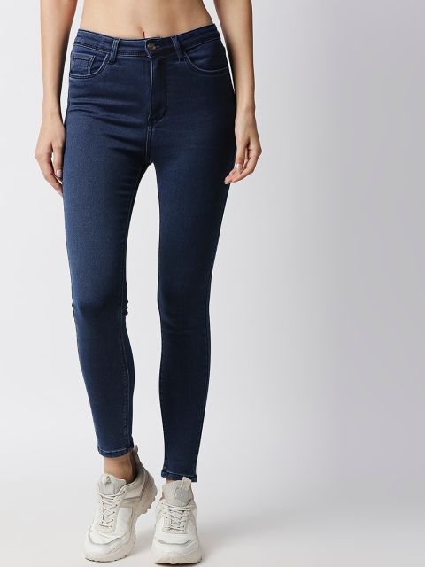 

PURPLE WATER Women Blue Slim Fit High-Rise Stretchable Jeans