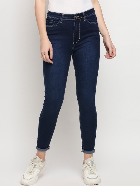 

PURPLE WATER Women Blue Slim Fit High-Rise Stretchable Jeans