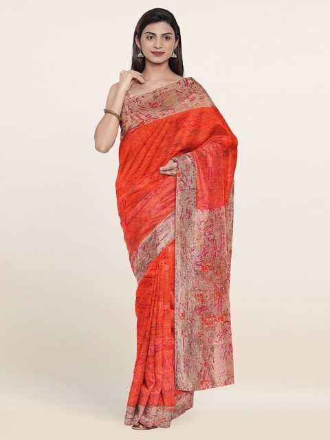 

Pothys Coral & Beige Saree