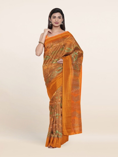 

Pothys Beige & Green Saree