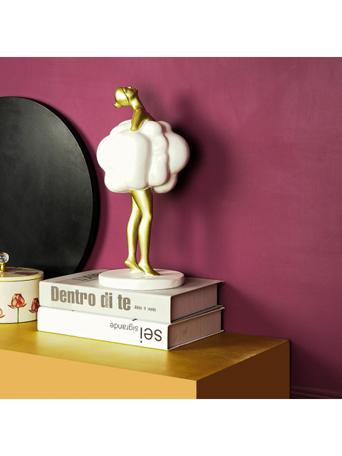 

THE ARTMENT Gold-Toned Modern Art Ballerina Showpieces