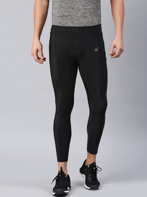 

HRX by Hrithik Roshan Men Black Rapid-Dry Compression Active RAPID-DRY Tights