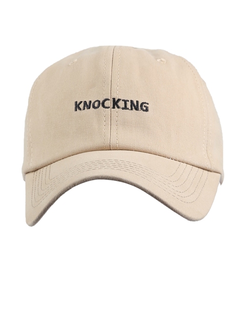 

Bunnywave Unisex Khaki & Black Typography Snapback Sun Hat