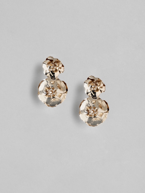 

Forever New Gold-Toned Floral Drop Earrings