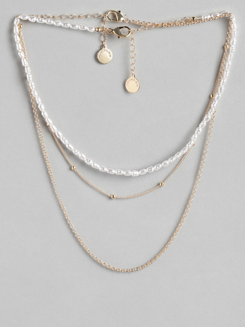 

Forever New Gold-Toned & White Gold-Plated Necklace