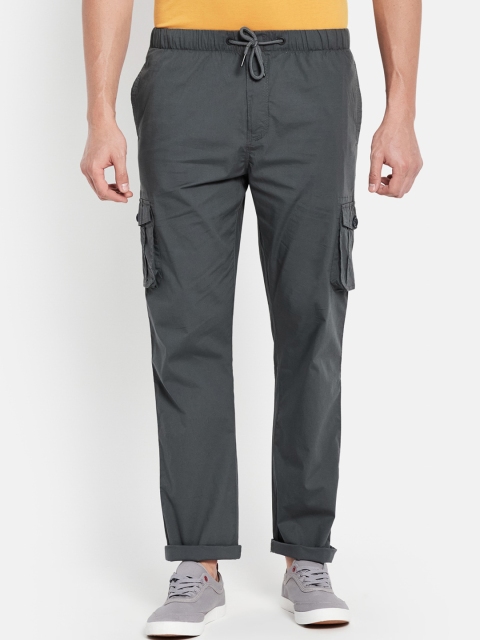 

Octave Men Grey Solid Pure Cotton Track Pant