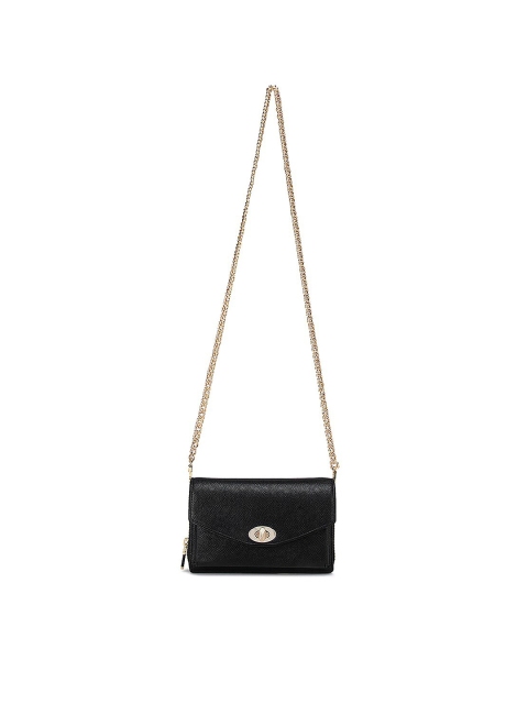 

Da Milano Women Black Textured Leather Three Fold Wallet