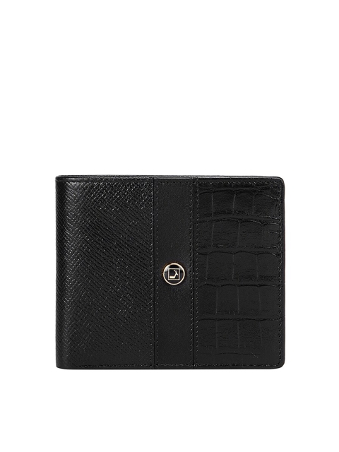 

Da Milano Men Black Leather Two Fold Wallet