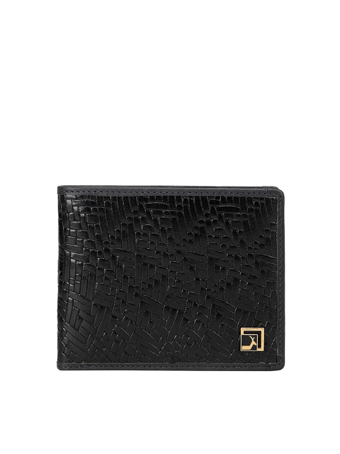 

Da Milano Men Black Leather Two Fold Wallet