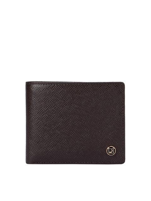 

Da Milano Men Brown Leather Two Fold Wallet