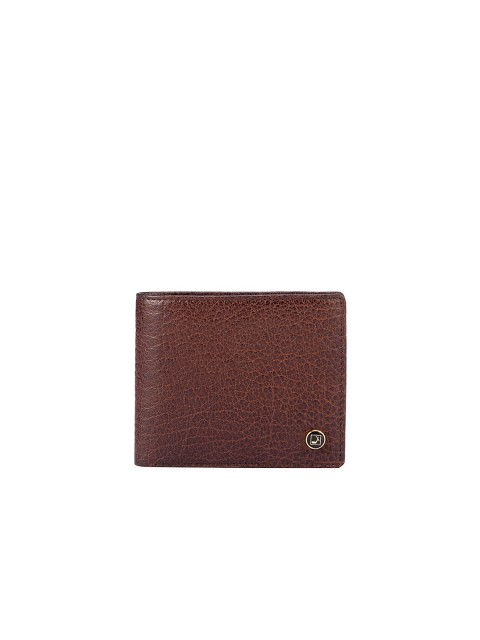 

Da Milano Men Brown Leather Two Fold Wallet