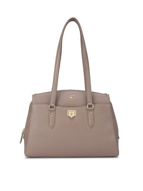 

Da Milano Brown Leather Structured Shoulder Bag