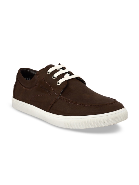 

Vardhra Men Brown Suede Sneakers