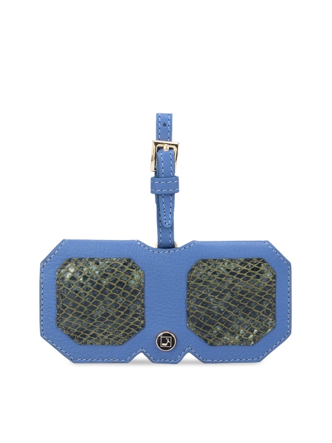 

Da Milano Women Blue & Green Textured Leather Sunglasses Case
