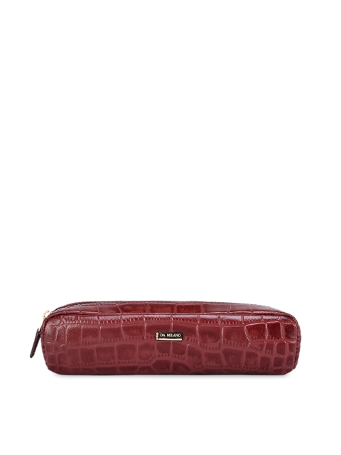 

Da Milano Purple Textured Leather Travel Pouch
