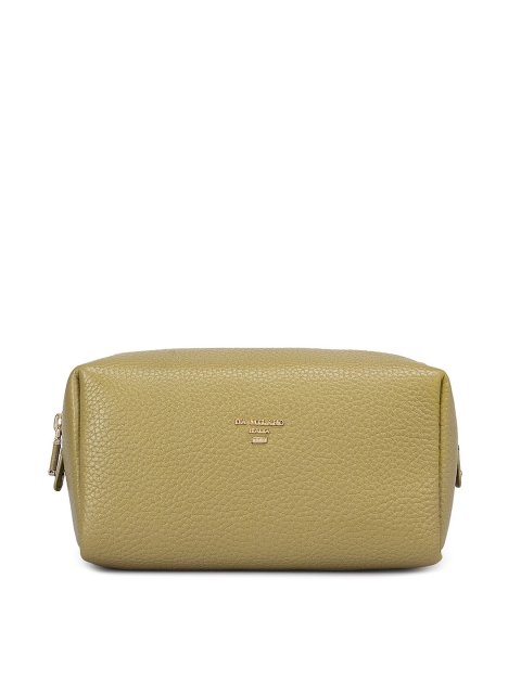 

Da Milano Green Solid Leather Travel Accessory