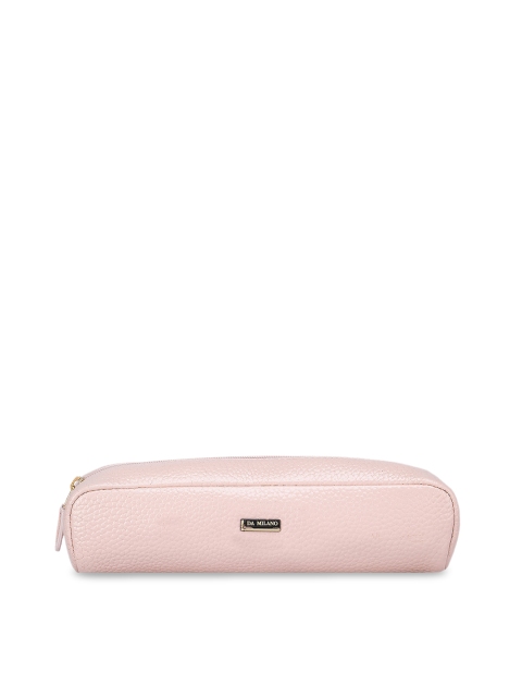 

Da Milano Pink Solid Leather Travel Pouch
