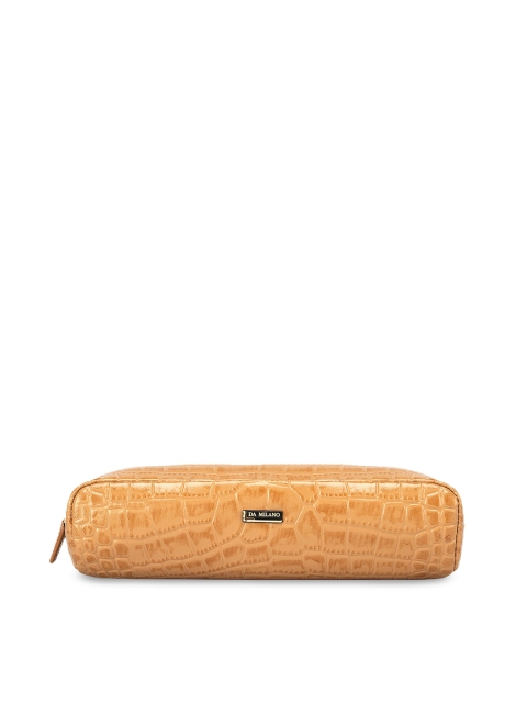 

Da Milano Beige Textured Leather Travel Pouch