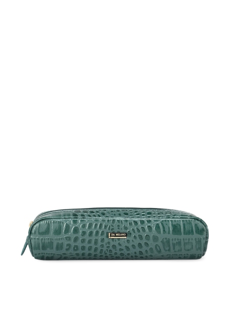 

Da Milano Green Textured Leather Travel Pouch
