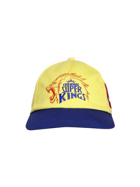 

SEVEN by MS Dhoni Unisex Kids Yellow & Blue Chennai Super Kings Embroidered Snapback Cap