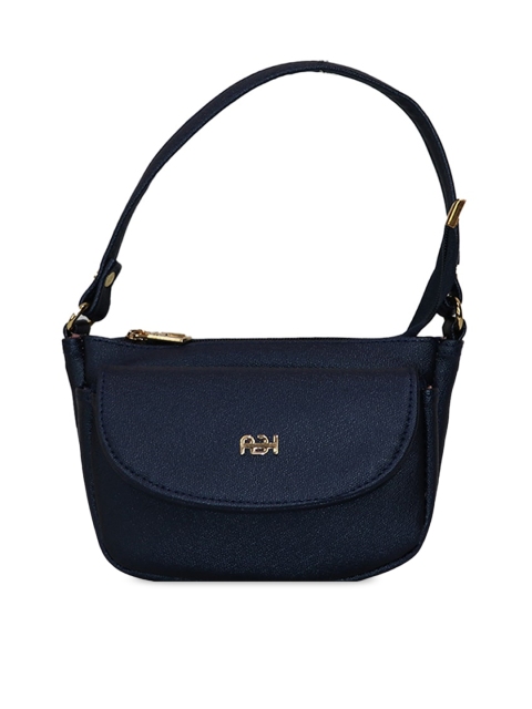 

LELYS Navy Blue Structured Shoulder Bag