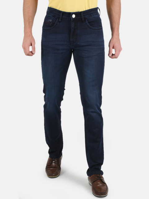 

Monte Carlo Men Blue Narrow Slim Fit Light Fade Stretchable Jeans