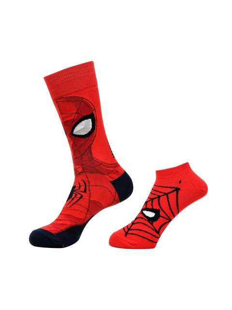 

Balenzia Marvel Avengers Men Pack of 2 Red & Black Amazing Spider-Man Socks