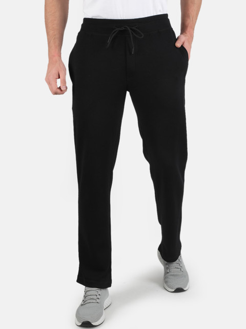 

Monte Carlo Men Black Solid Slim-Fit Track Pants