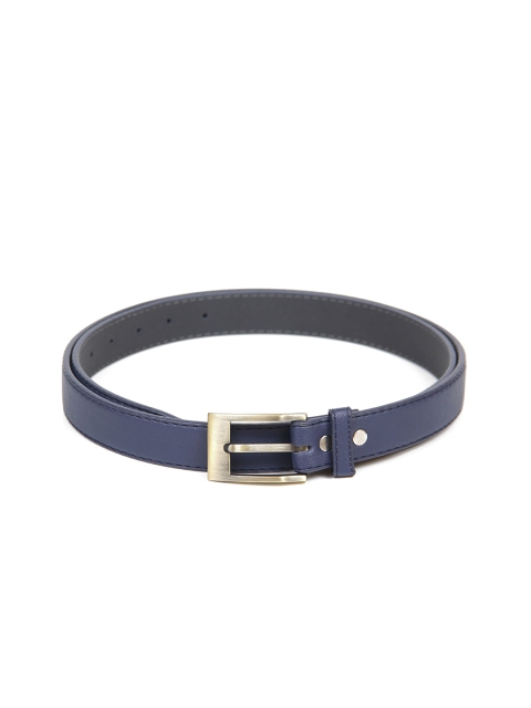 

thickskin Women Navy Blue Textured PU Belt