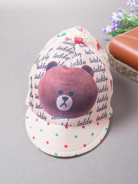 

Golden Peacock Boys Peach-Coloured & Green Printed Snapback Cap
