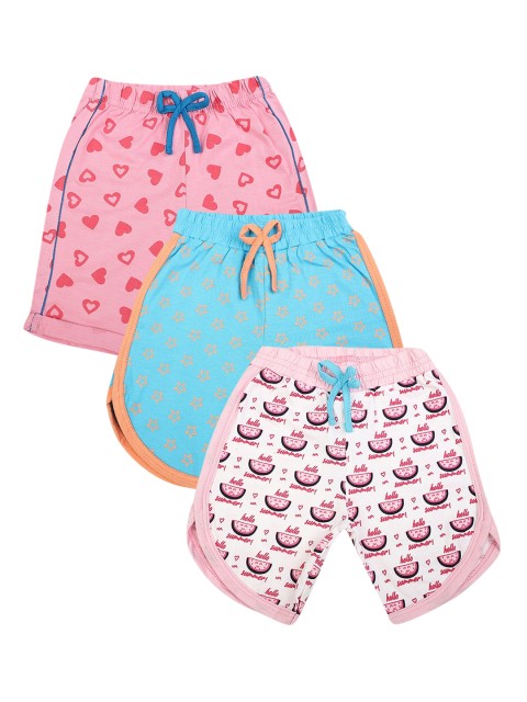 

V-Mart Boys Pink Printed Shorts