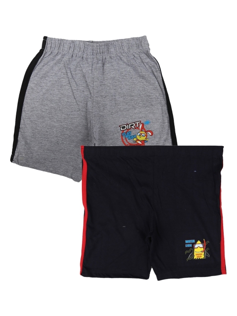 

V-Mart Boys Grey Melange Shorts