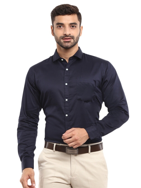 

V-Mart Men Navy Blue Classic Formal Shirt