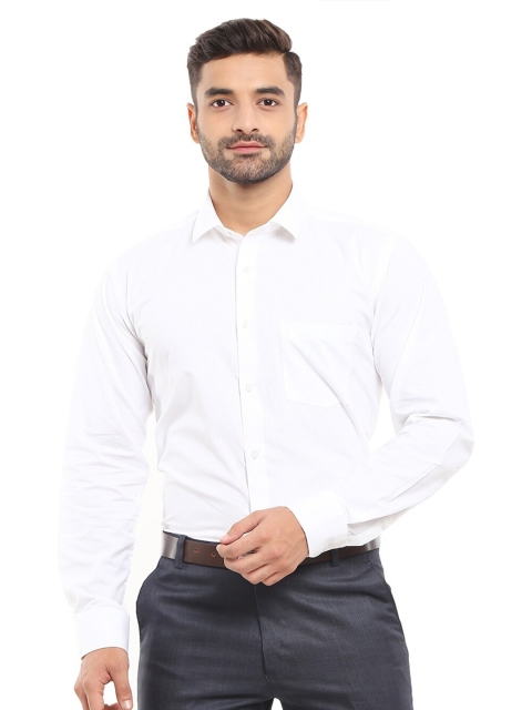 

V-Mart Men White Classic Regular Fit Cotton Formal Shirt