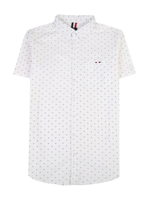 

V-Mart Boys White Classic Printed Casual Shirt