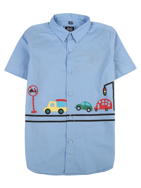 

V-Mart Boys Blue Classic Casual Shirt