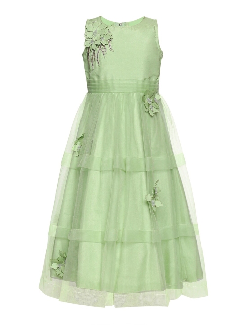 

BETTY Girls Green Embellished Maxi Dress