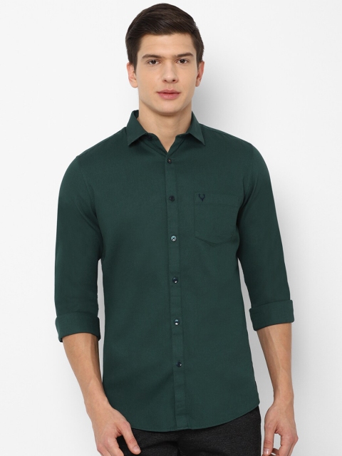 

Allen Solly Men Green Slim Fit Pure Cotton Casual Shirt