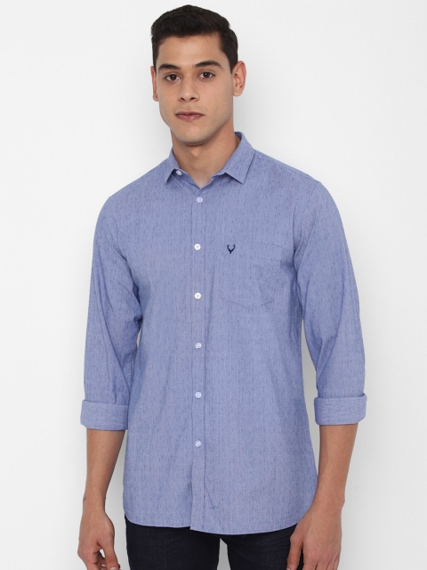 

Allen Solly Men Blue Slim Fit Striped Casual Shirt
