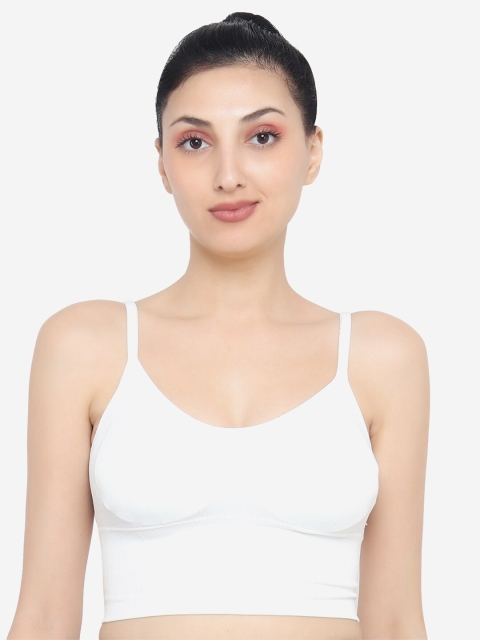 

XOXO Design White Cotton Sports Bra