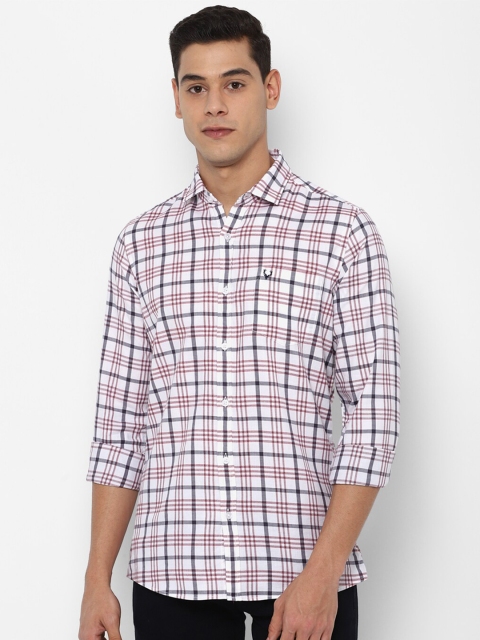 

Allen Solly Sport Men White Checked Pure Cotton Casual Shirt